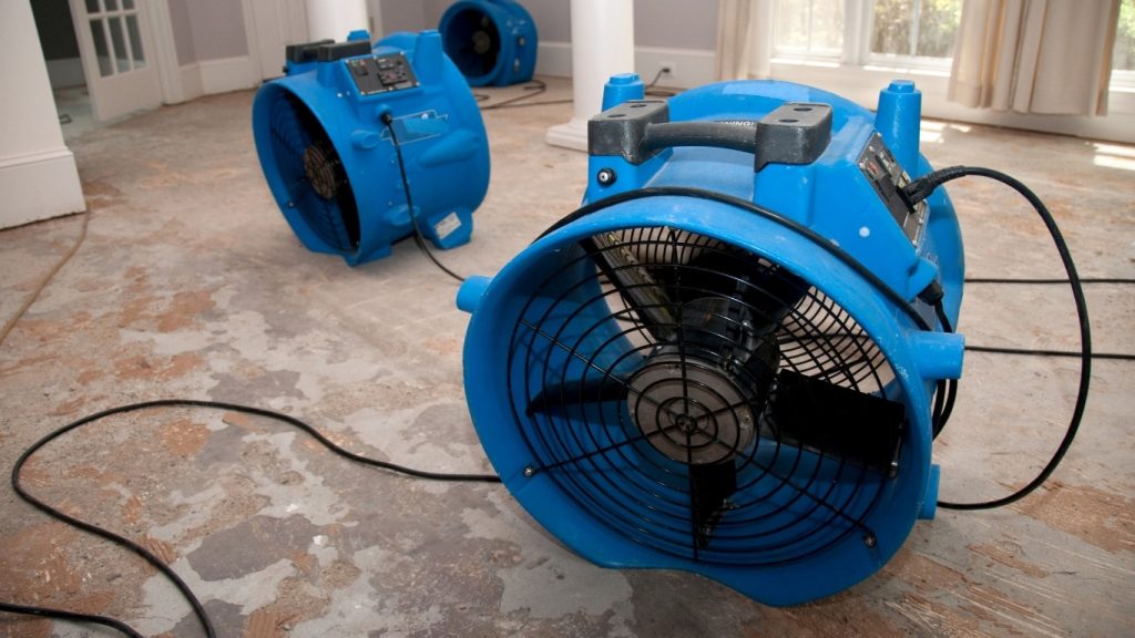 what does water damage restoration include